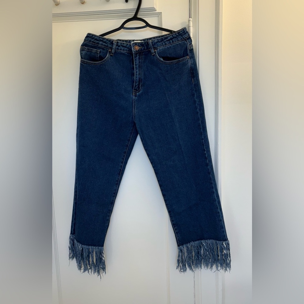 Fall Fringe Jeans